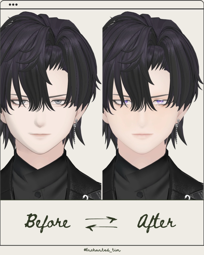 白鳥 -Shiratori- 専用◇メイク+目テクスチャ◇make up+eye Texture 【YMファンメイド】