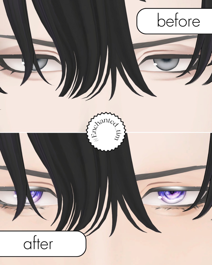 白鳥 -Shiratori- 専用◇メイク+目テクスチャ◇make up+eye Texture 【YMファンメイド】