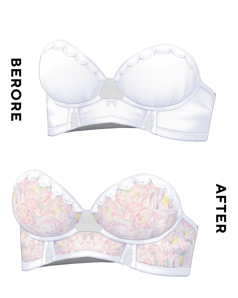 簡単導入◇ミルフィ-Milfy- 専用◇◇アンダーウェア テクスチャ◇Underwear Texture