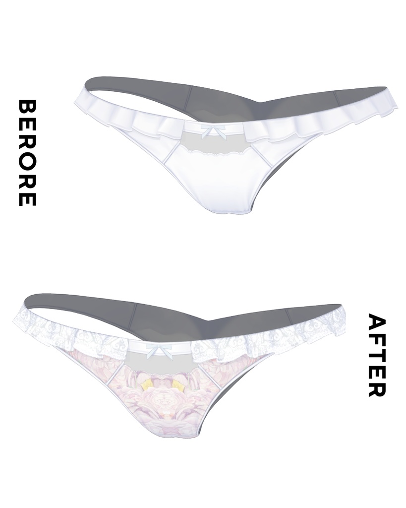 簡単導入◇ミルフィ-Milfy- 専用◇◇アンダーウェア テクスチャ◇Underwear Texture