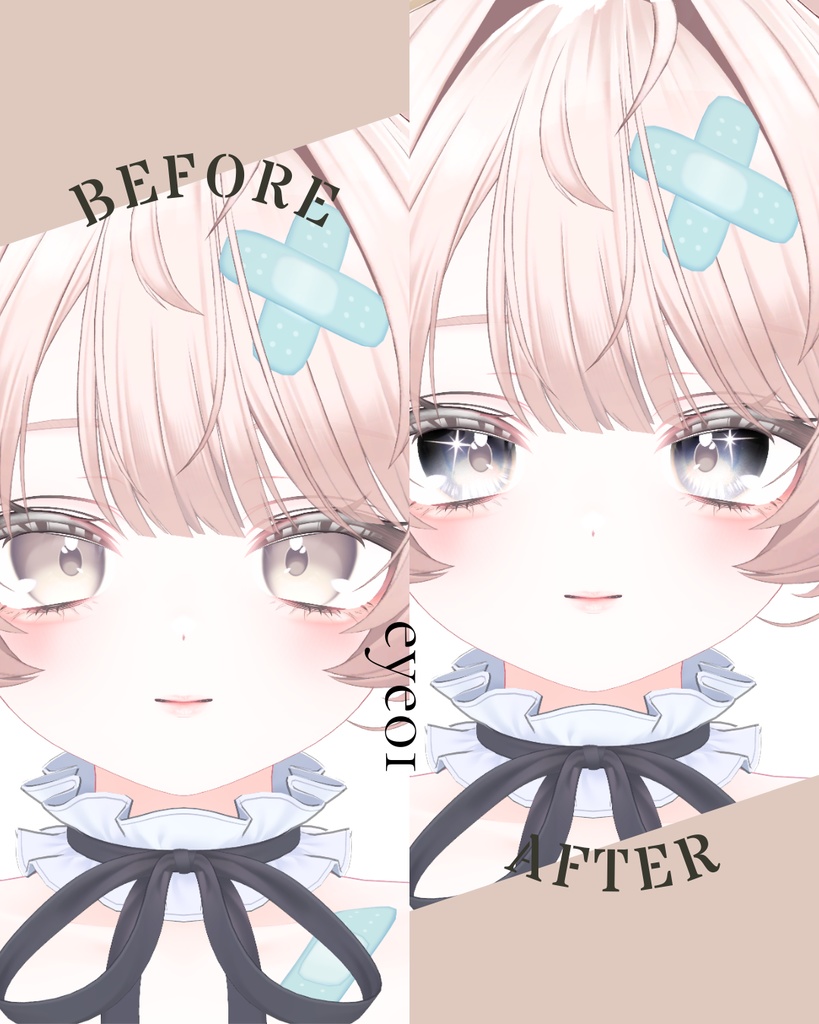 簡単導入◇ミルフィ-Milfy- 専用◇◇ アイテクスチャ2種類+make◇eyesTextur&makeTexture