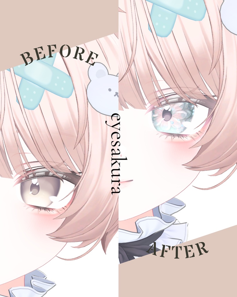 簡単導入◇ミルフィ-Milfy- 専用◇◇ アイテクスチャ2種類+make◇eyesTextur&makeTexture