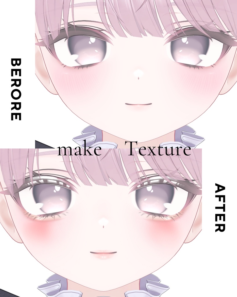 簡単導入◇ミルフィ-Milfy- 専用◇◇ アイテクスチャ2種類+make◇eyesTextur&makeTexture