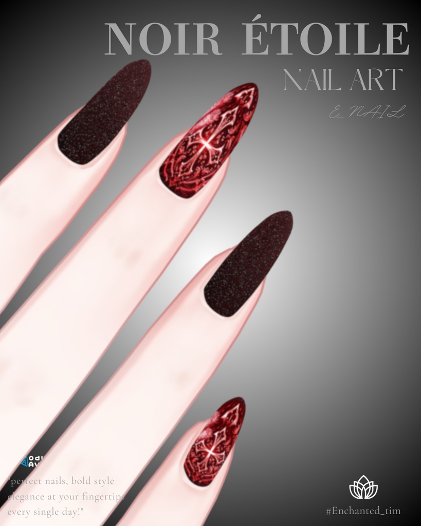 E_NAIL 専用マテリアル 「"Noir Étoile"(ノワール・エトワール)」