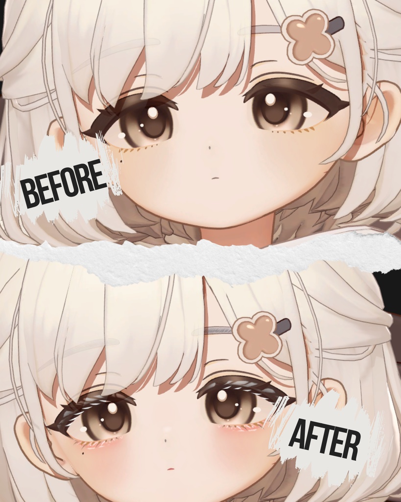 簡単導入◇-しらつめ-専用◇メイクテクスチャ◇MAKE Texture