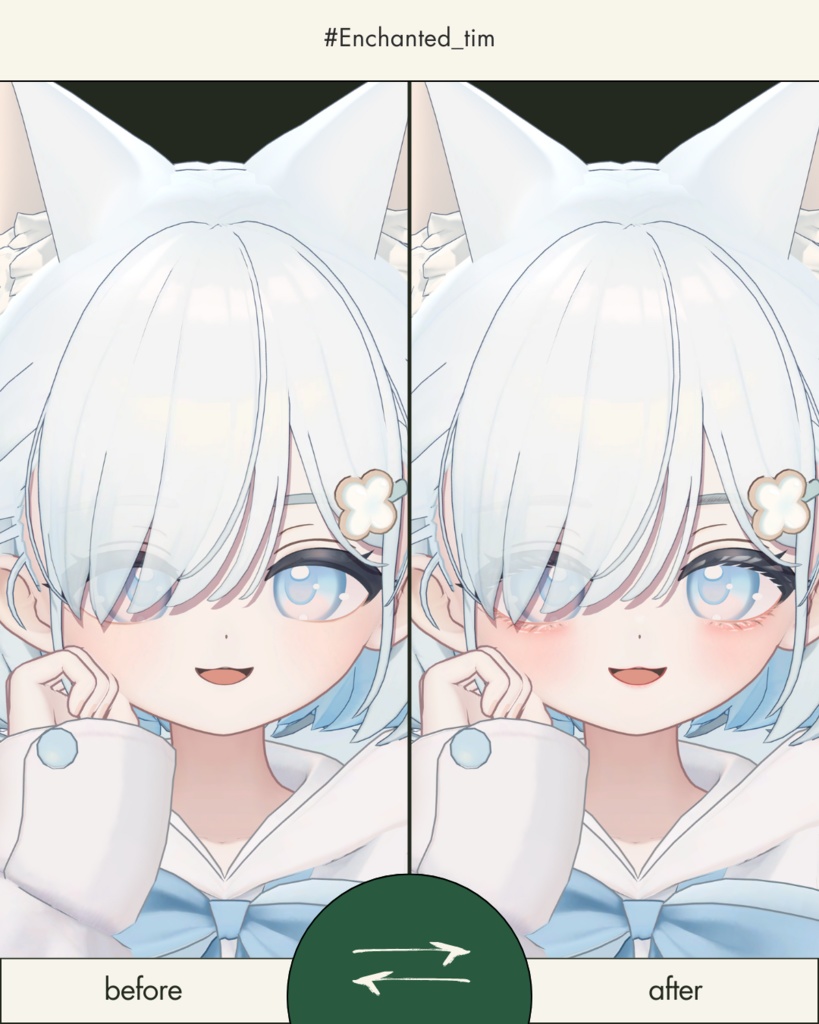 簡単導入◇-しらつめ-専用◇メイクテクスチャ◇MAKE Texture