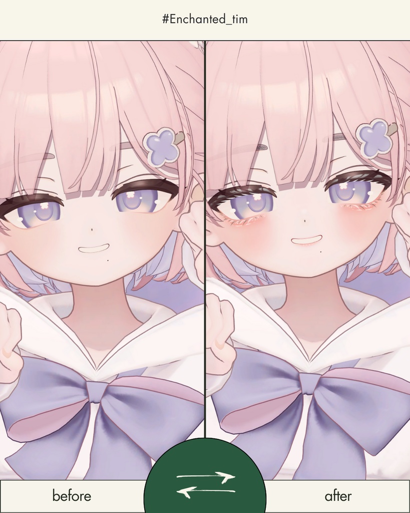 簡単導入◇-しらつめ-専用◇メイクテクスチャ◇MAKE Texture