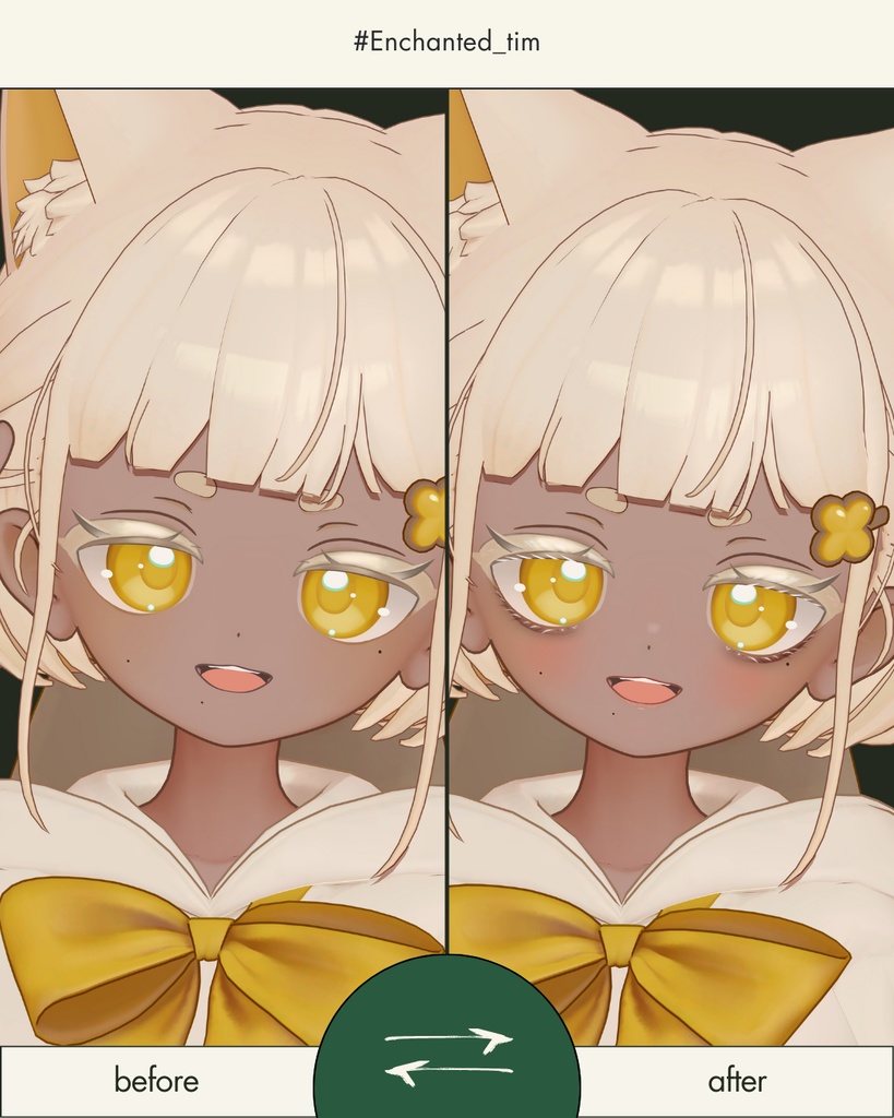 簡単導入◇-しらつめ-専用◇メイクテクスチャ◇MAKE Texture