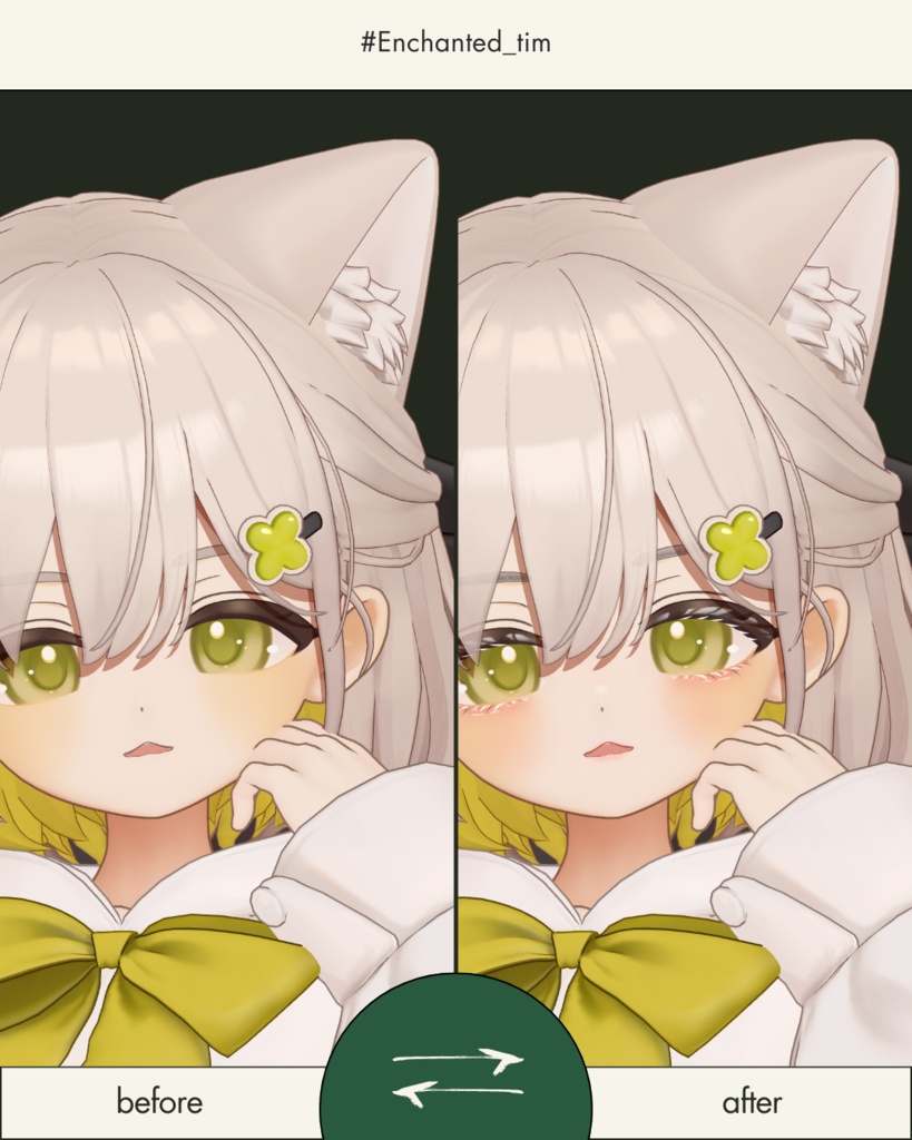 簡単導入◇-しらつめ-専用◇メイクテクスチャ◇MAKE Texture