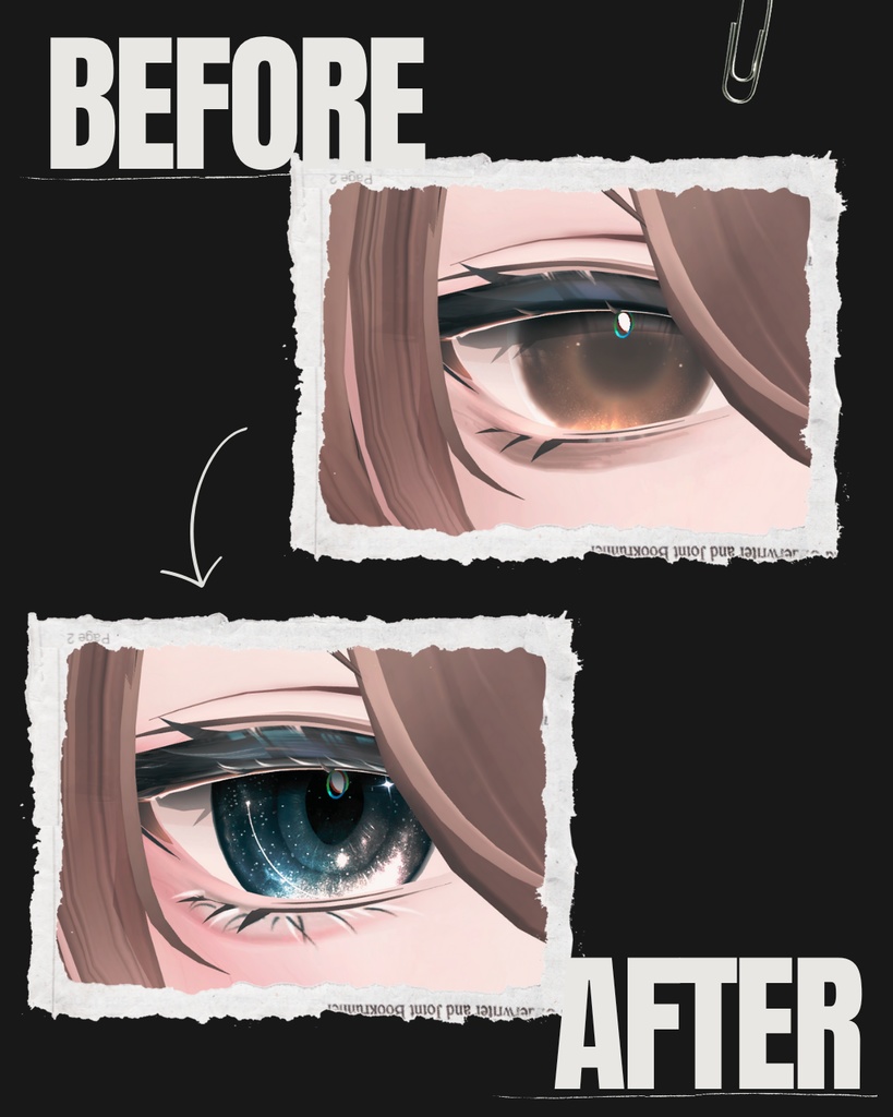 Aluéアルエ専用◇メイク&銀河の瞳テクスチャ◇MAKE&GalaxyEyeTexture