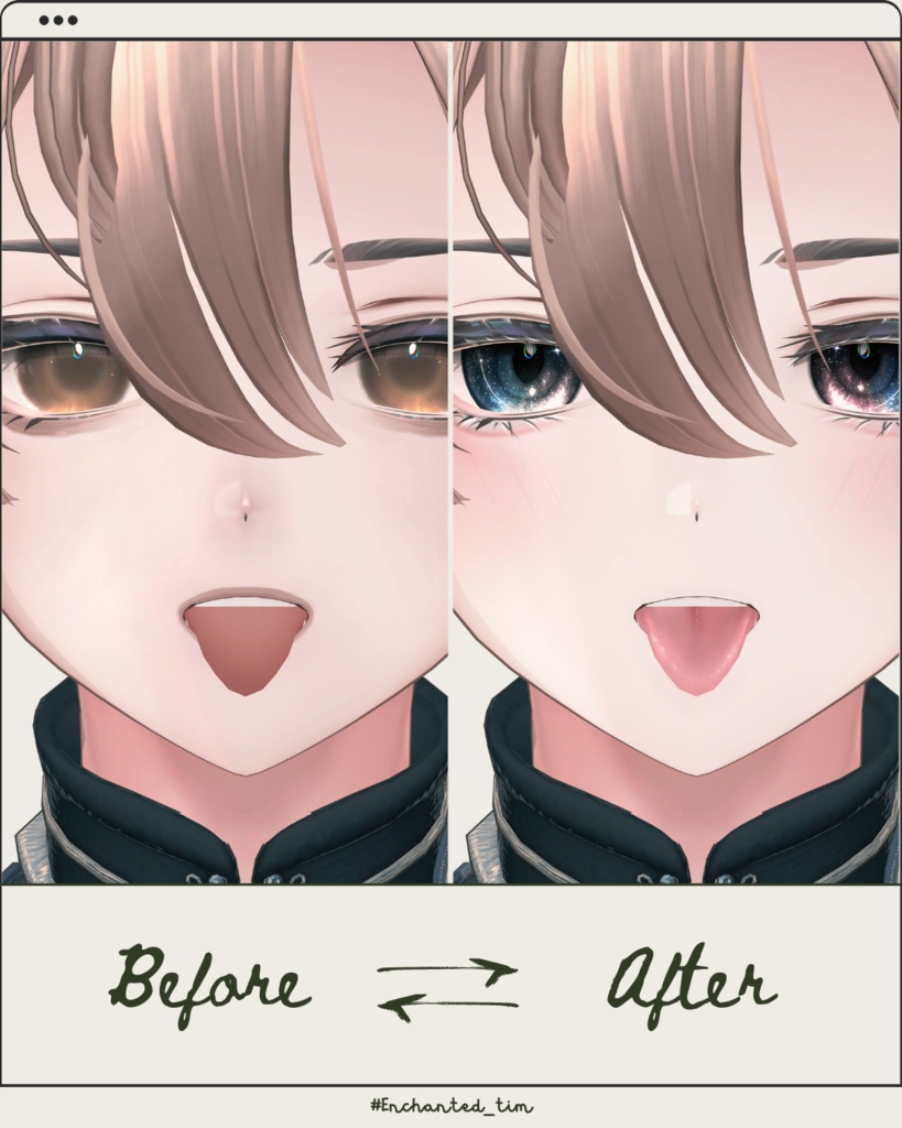 Aluéアルエ専用◇メイク&銀河の瞳テクスチャ◇MAKE&GalaxyEyeTexture