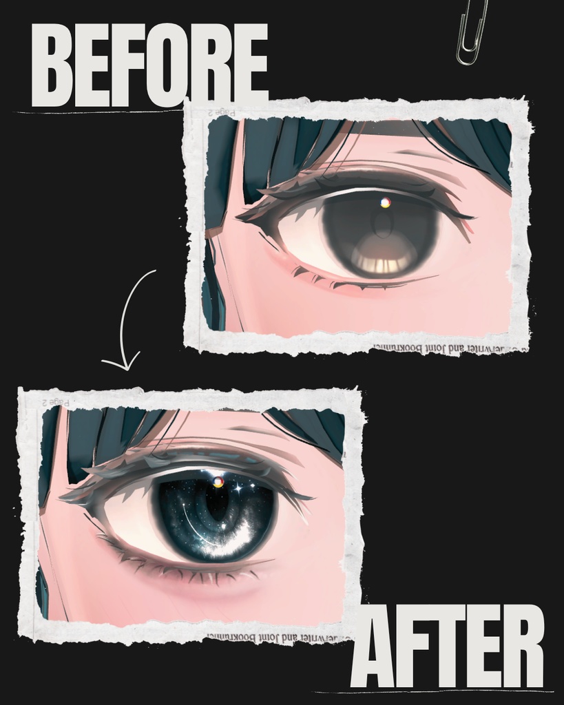 Lowtus-ロータス-専用◇メイク&銀河の瞳テクスチャ◇MAKE&GalaxyEyeTexture