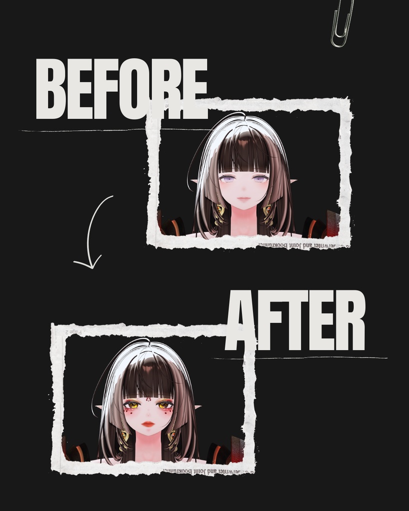 森羅-shinra-専用◇メイク&銀河の瞳テクスチャ◇MAKE&GalaxyEyeTexture