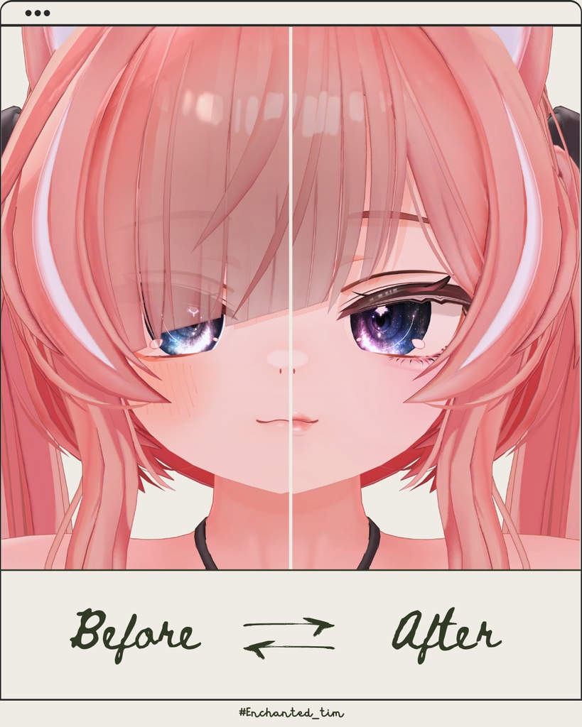 イチゴ-ICHIGO-専用◇メイク&銀河の瞳テクスチャ◇MAKE&GalaxyEyeTexture