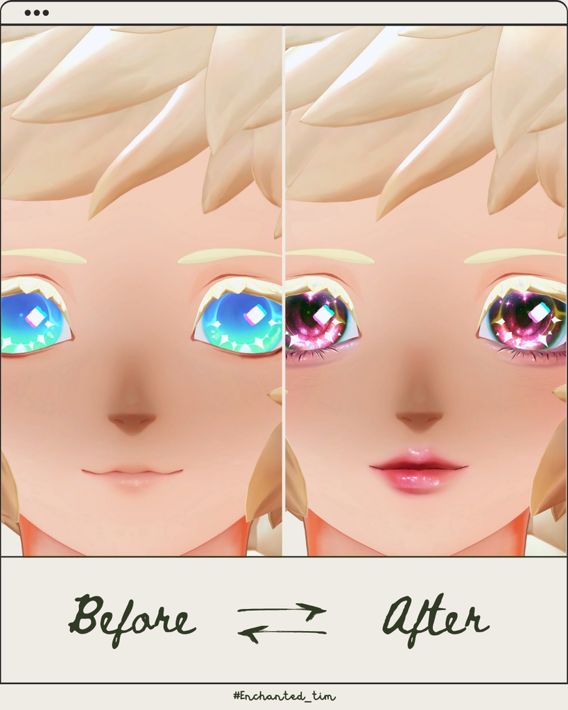 - 仮称:Musa-専用◇メイク&銀河の瞳テクスチャ◇MAKE&GalaxyEyeTexture