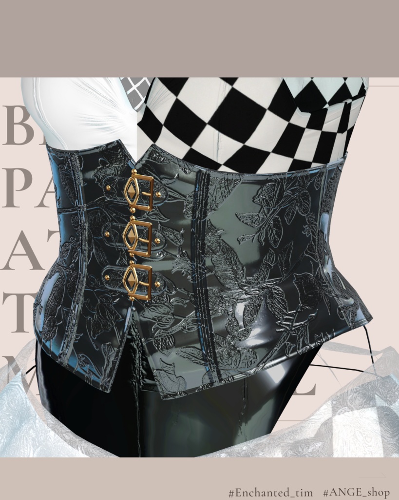 Blood Pact Attire 専用 Noir Harlequin Material set