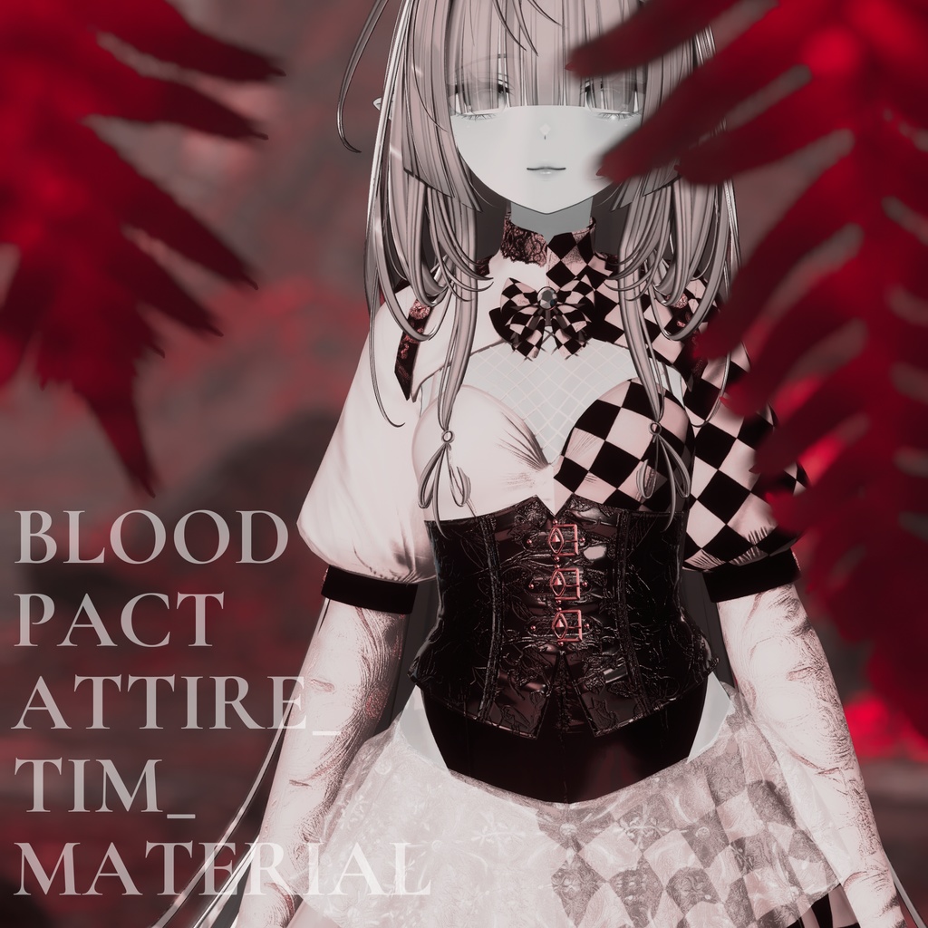 Blood Pact Attire 専用 Noir Harlequin Material set　