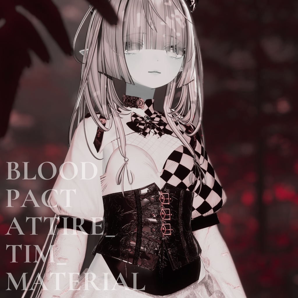 Blood Pact Attire 専用 Noir Harlequin Material set