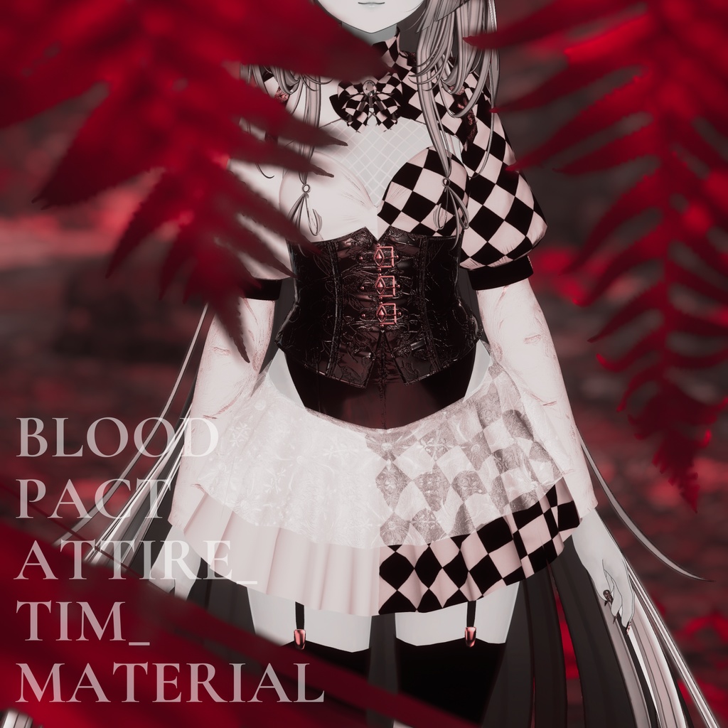 Blood Pact Attire 専用 Noir Harlequin Material set