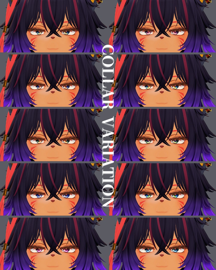 シャンテト-Shantet-専用◇メイク&銀河の瞳テクスチャ◇MAKE&GalaxyEyeTexture