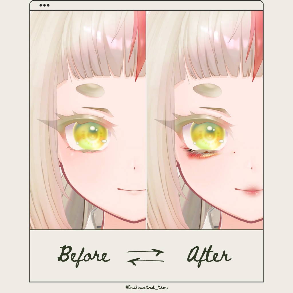 きゅうこ-KYUKO-専用◇メイク&銀河の瞳テクスチャ◇MAKE&GalaxyEyeTexture