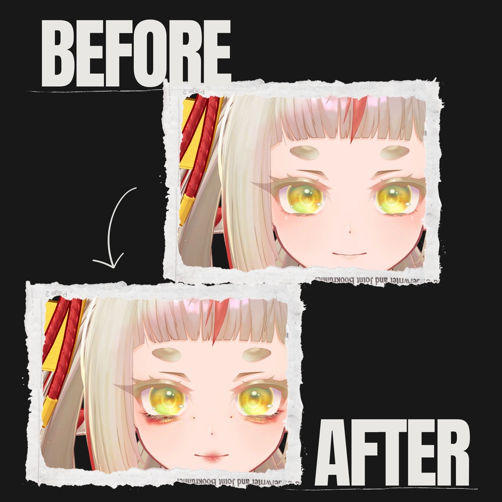 きゅうこ-KYUKO-専用◇メイク&銀河の瞳テクスチャ◇MAKE&GalaxyEyeTexture