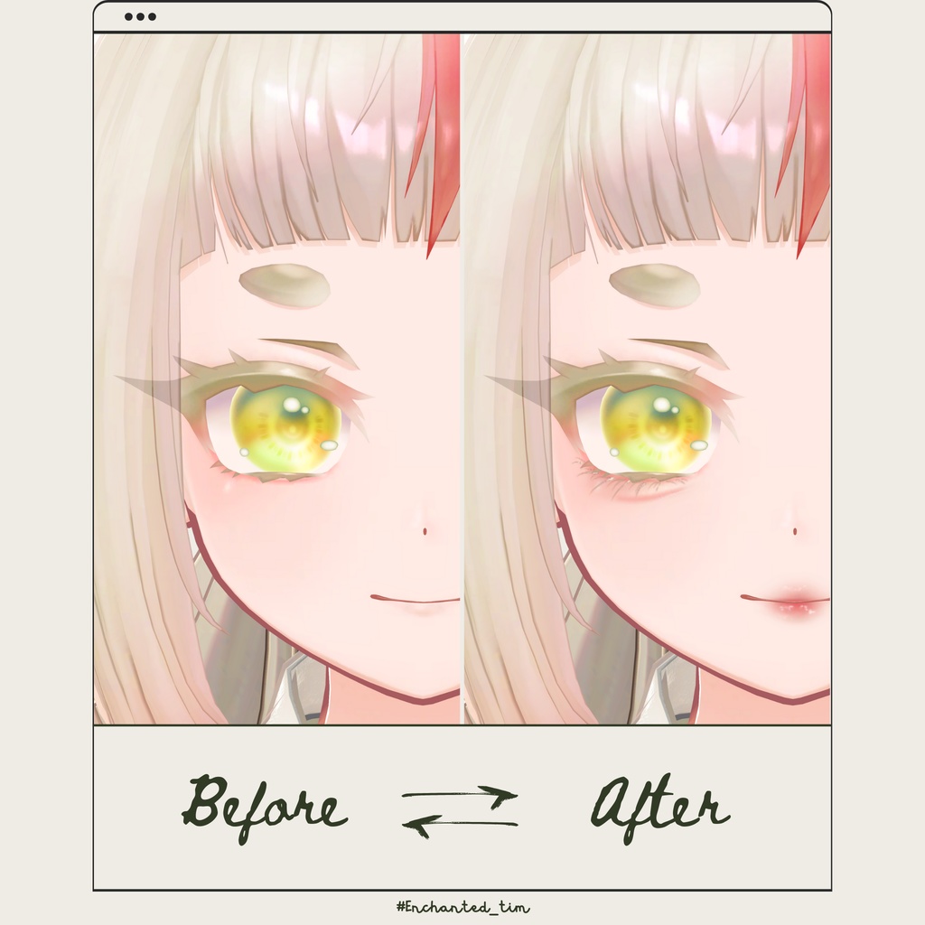 きゅうこ-KYUKO-専用◇メイク&銀河の瞳テクスチャ◇MAKE&GalaxyEyeTexture