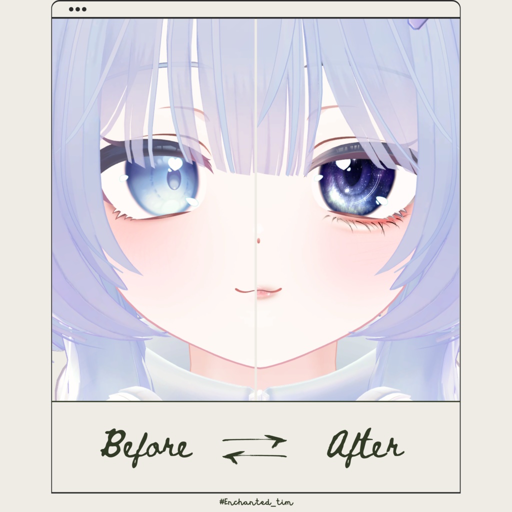 ピューマのぷまちゃん専用◇メイク&銀河の瞳テクスチャ◇MAKE&GalaxyEyeTexture