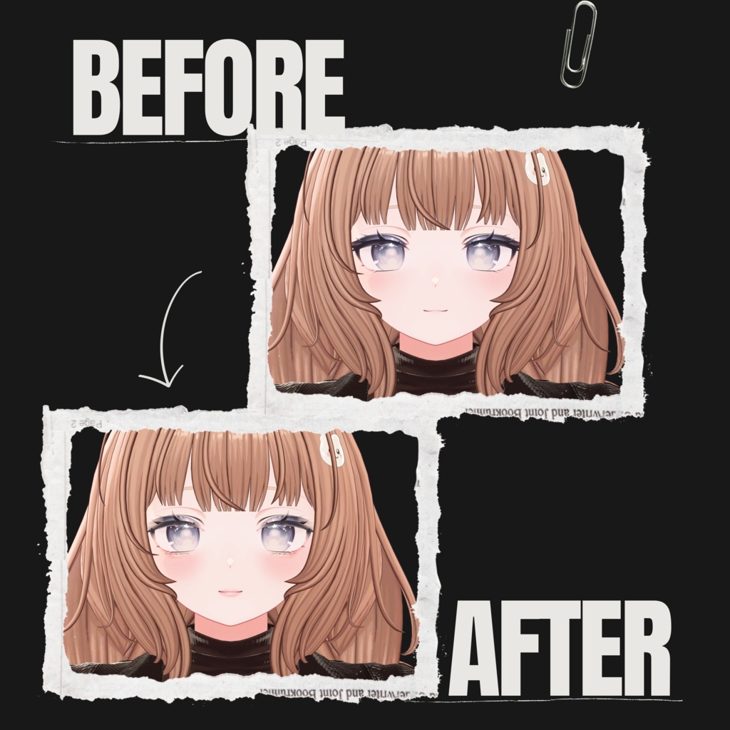 しなの-SHINANO-専用◇メイク&銀河の瞳テクスチャ◇MAKE&GalaxyEyeTexture