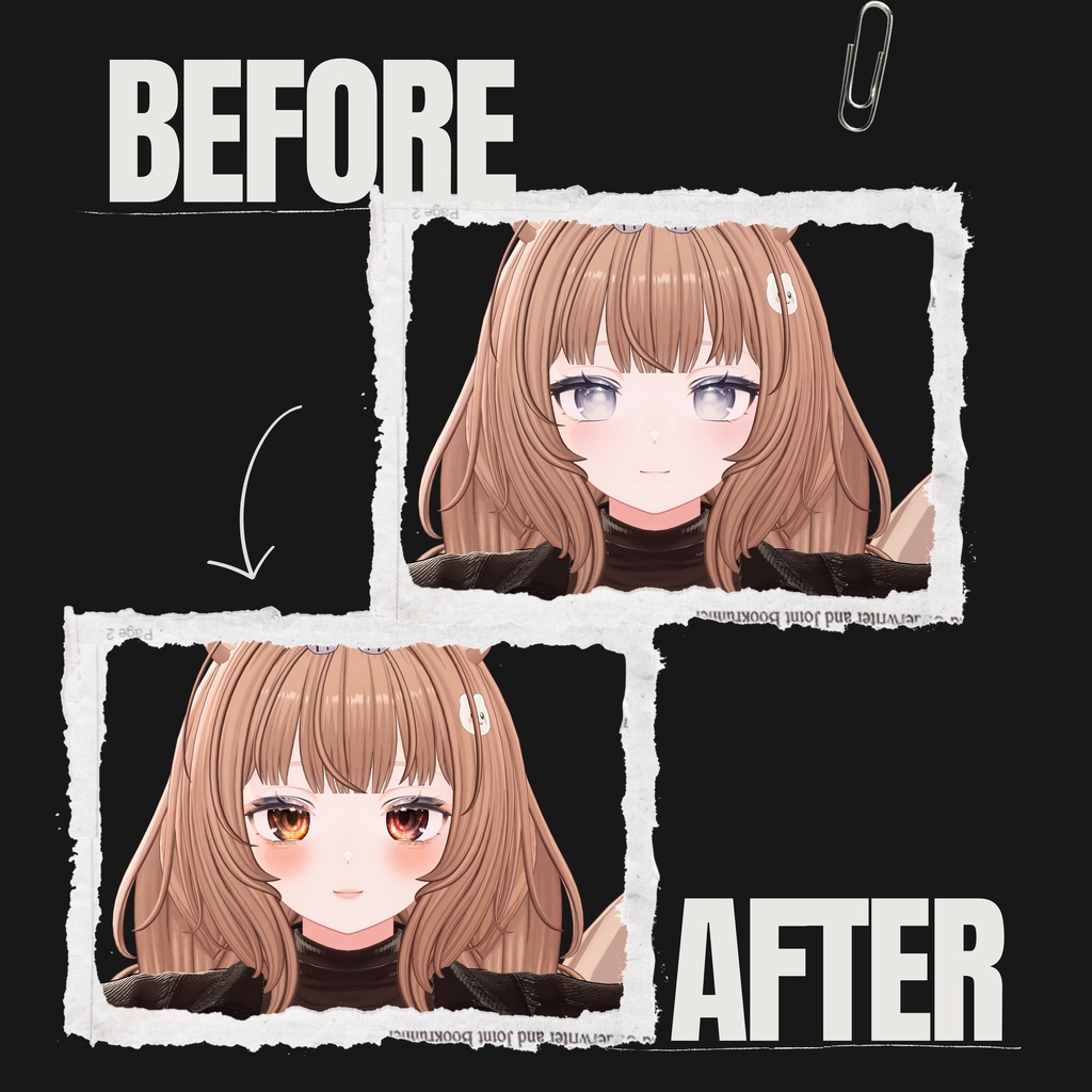 しなの-SHINANO-専用◇メイク&銀河の瞳テクスチャ◇MAKE&GalaxyEyeTexture