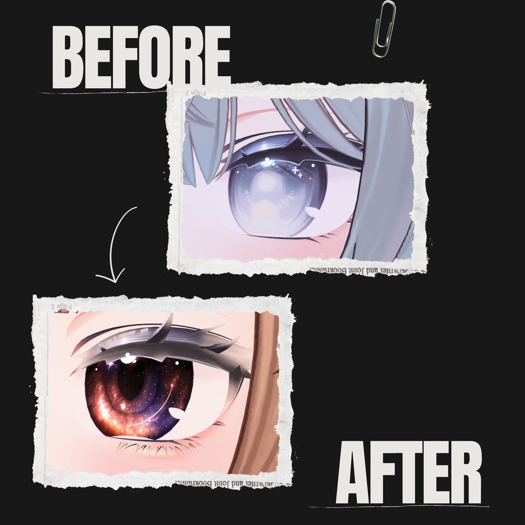 しなの-SHINANO-専用◇メイク&銀河の瞳テクスチャ◇MAKE&GalaxyEyeTexture