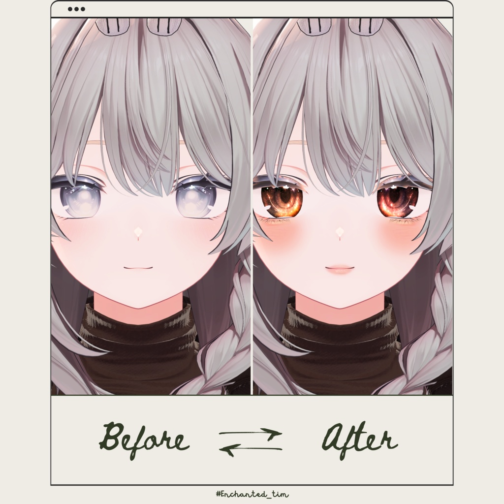 しなの-SHINANO-専用◇メイク&銀河の瞳テクスチャ◇MAKE&GalaxyEyeTexture