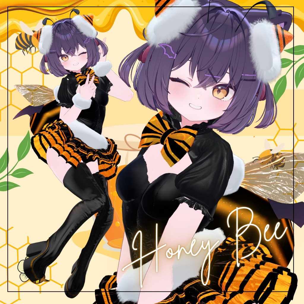 11アバター対応「HoneyBee - ハロウィン限定バンビードレス」