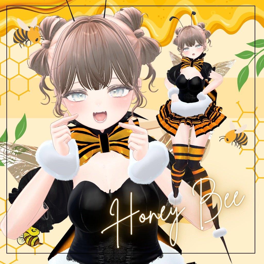 11アバター対応「HoneyBee - ハロウィン限定バンビードレス」