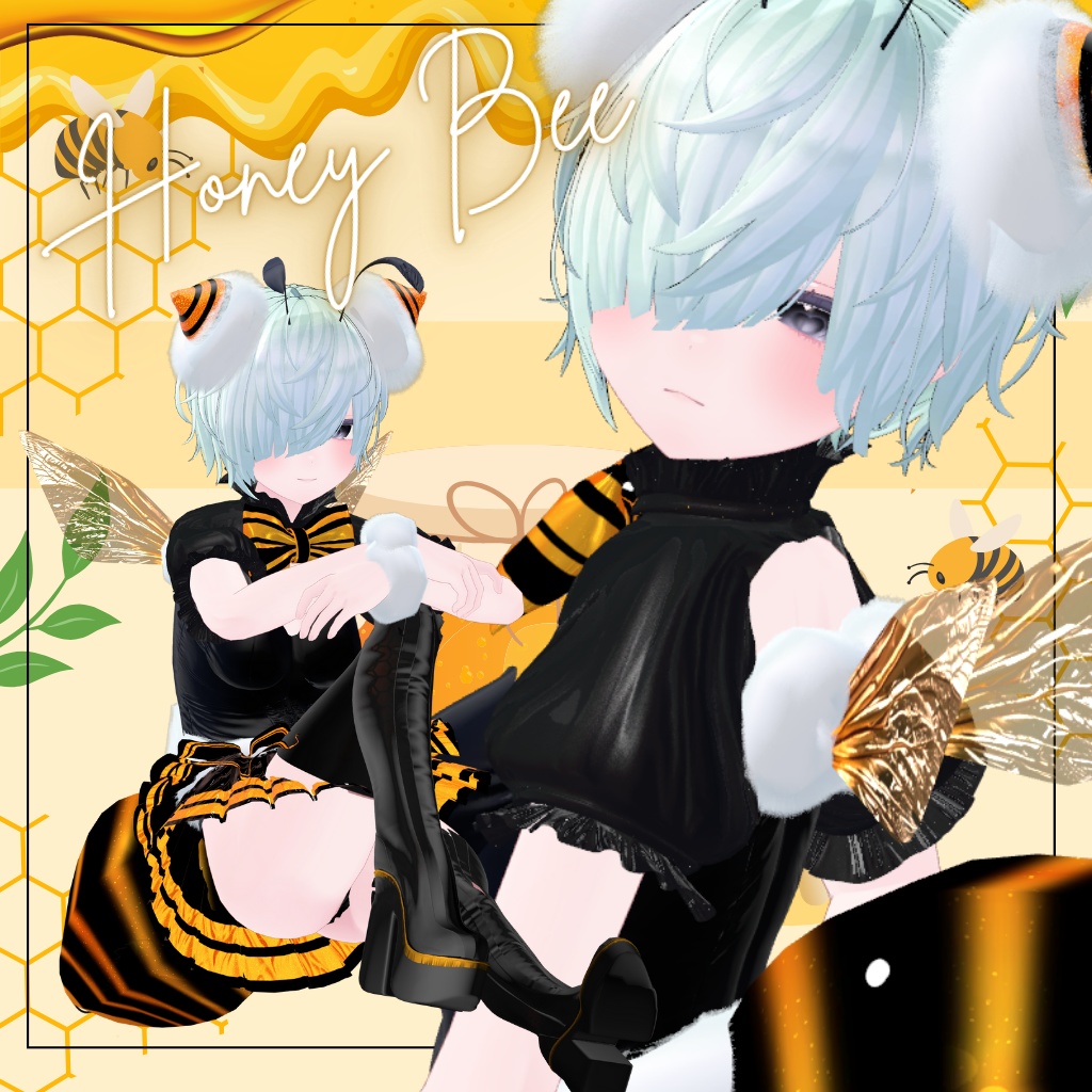 11アバター対応「HoneyBee - ハロウィン限定バンビードレス」