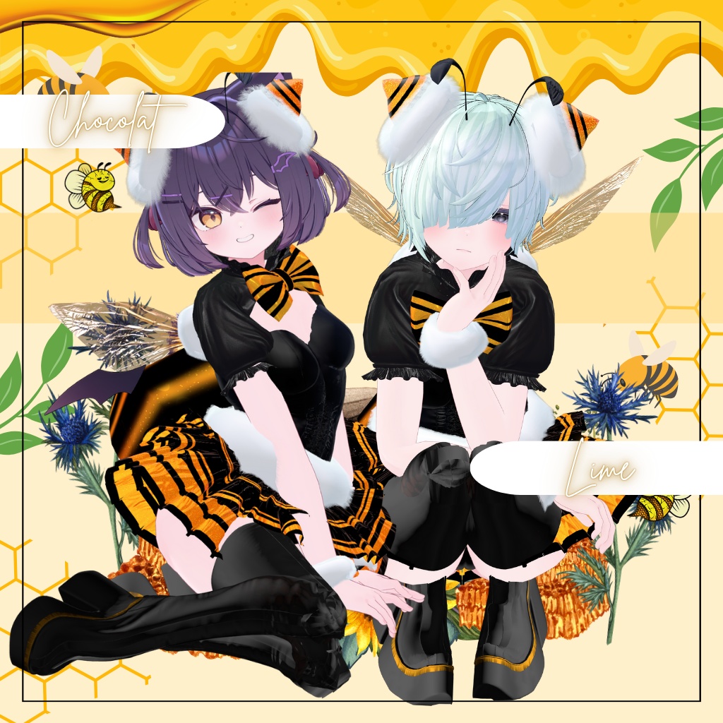 11アバター対応「HoneyBee - ハロウィン限定バンビードレス」