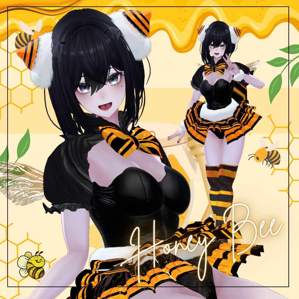 11アバター対応「HoneyBee - ハロウィン限定バンビードレス」