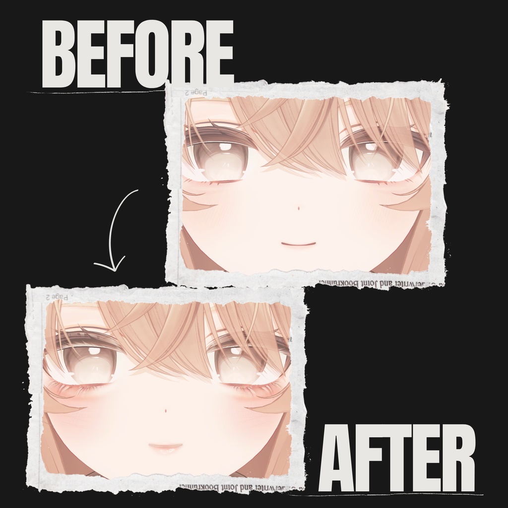 エク - Eku専用◇メイク&銀河の瞳パステルバージョンテクスチャ◇MAKE&GalaxyEyeTexture