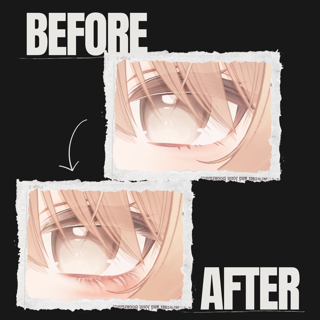 エク - Eku専用◇メイク&銀河の瞳パステルバージョンテクスチャ◇MAKE&GalaxyEyeTexture