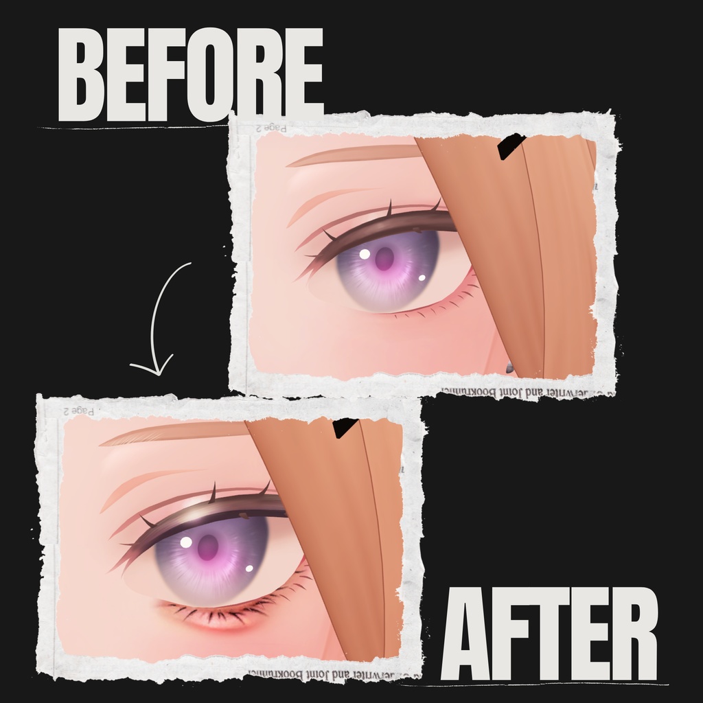 柚希-Yuzuki-専用◇メイク&銀河の瞳◇MAKE&GalaxyEyeTexture