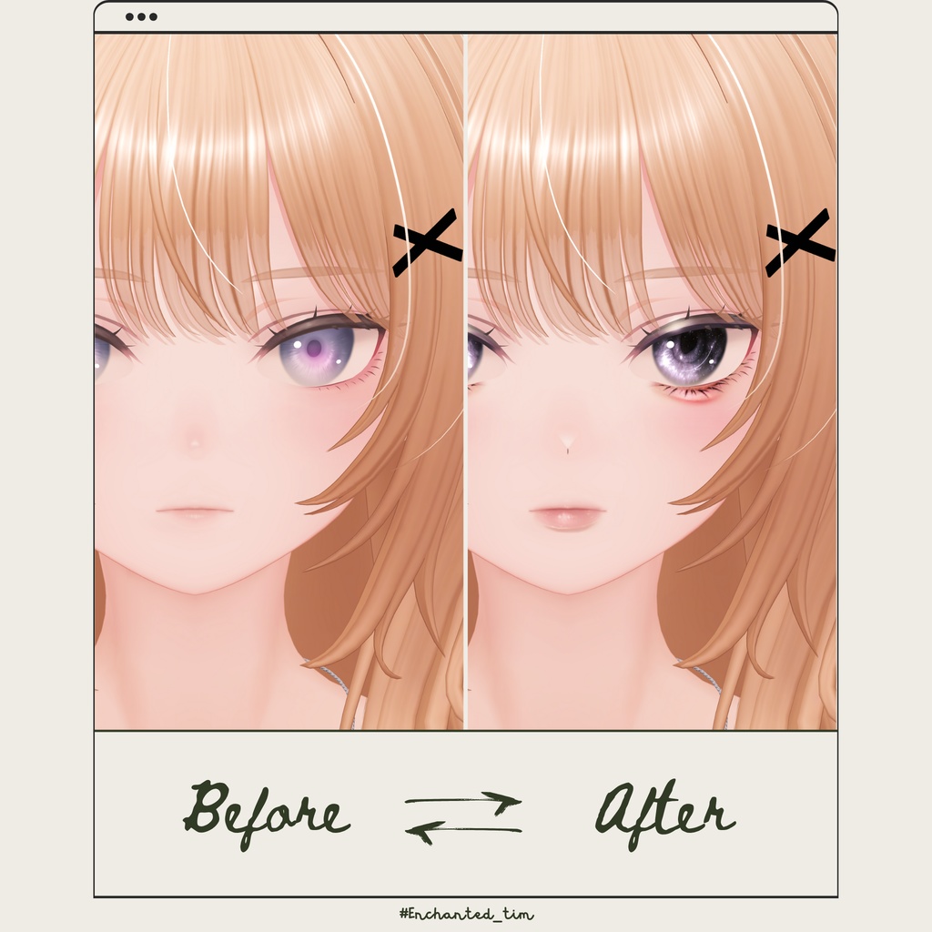 柚希-Yuzuki-専用◇メイク&銀河の瞳◇MAKE&GalaxyEyeTexture