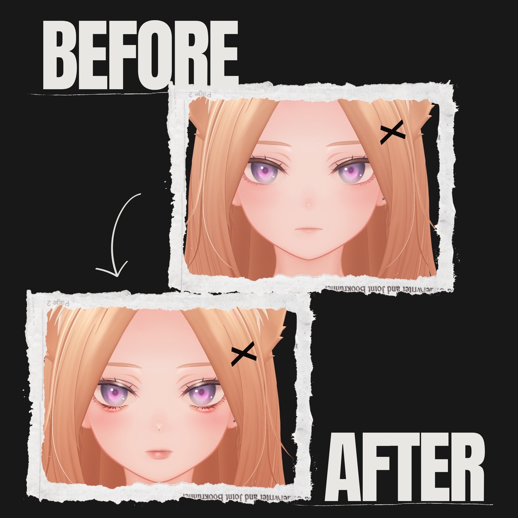 柚希-Yuzuki-専用◇メイク&銀河の瞳◇MAKE&GalaxyEyeTexture