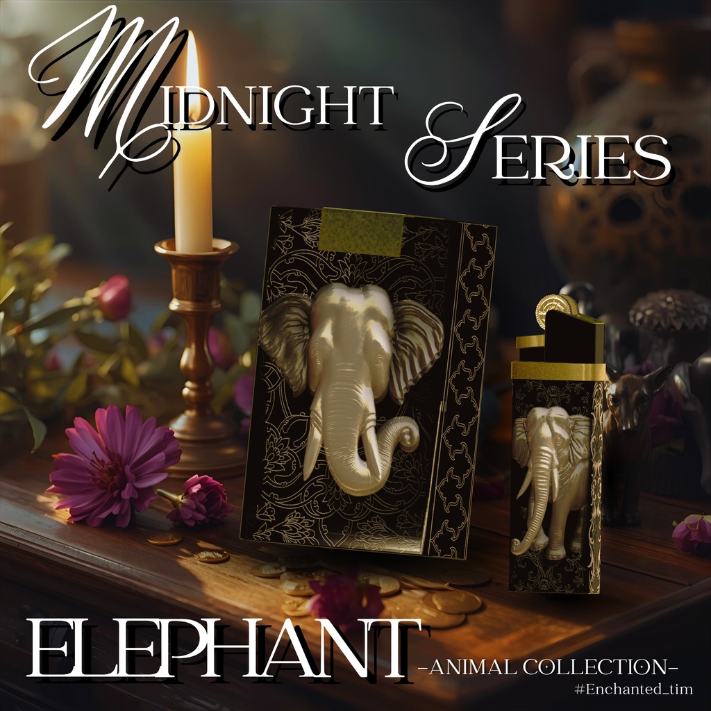 さたにあ式タバコギミック専用マテリアル【“Midnight Series – Animal Collection”】