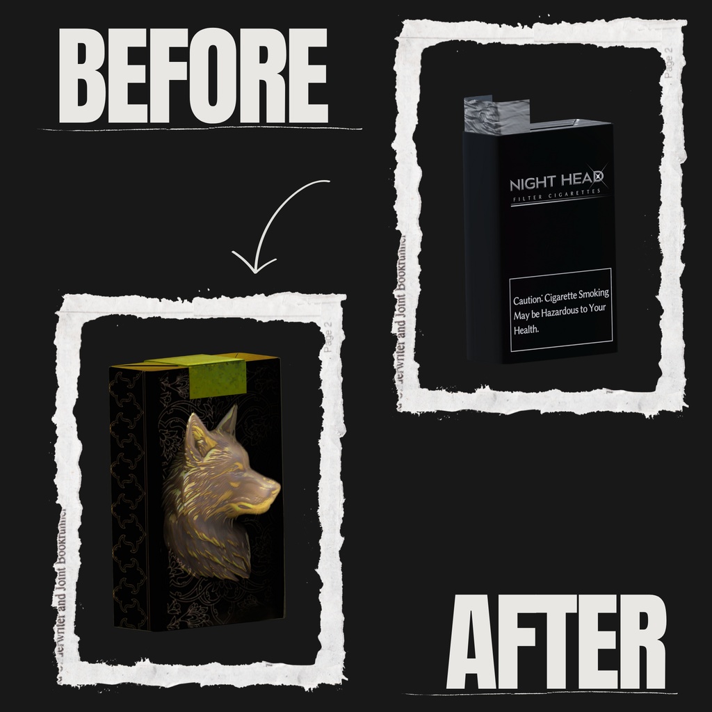 さたにあ式タバコギミック専用マテリアル【“Midnight Series – Animal Collection”】