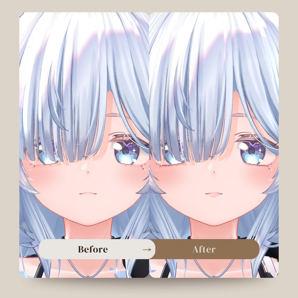 ルリエ -Lurie-専用◇メイク&銀河の瞳◇MAKE&GalaxyEyeTexture