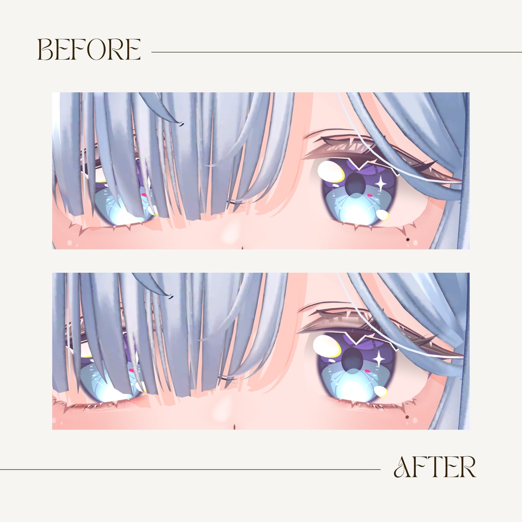 ルリエ -Lurie-専用◇メイク&銀河の瞳◇MAKE&GalaxyEyeTexture