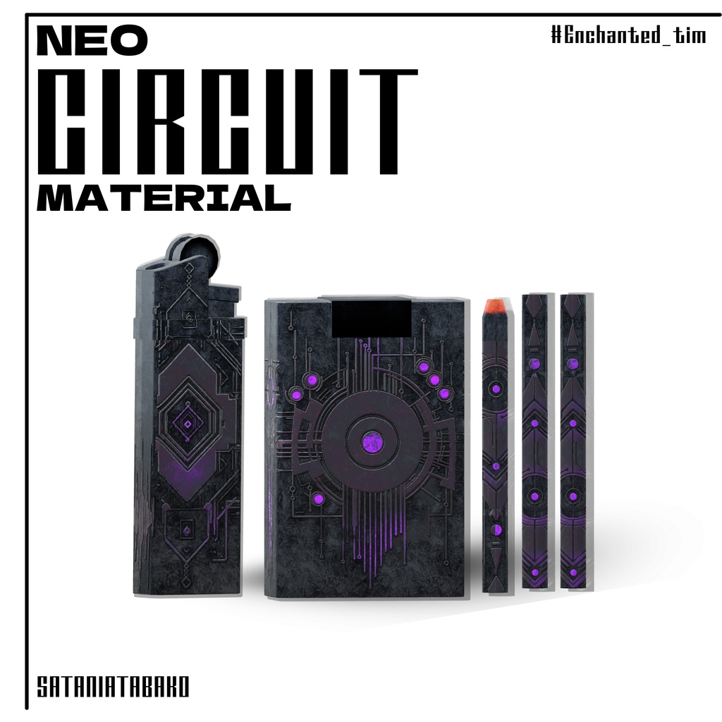 さたにあ式タバコギミック専用マテリアル【Neo Circuit】