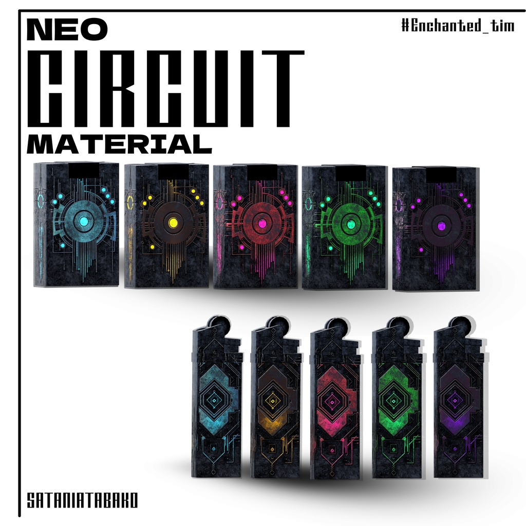 さたにあ式タバコギミック専用マテリアル【Neo Circuit】