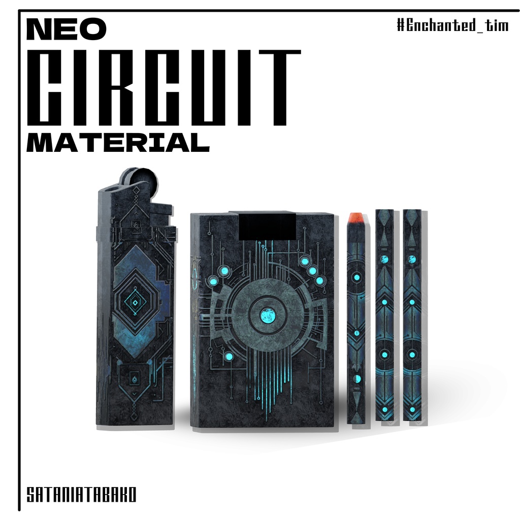 さたにあ式タバコギミック専用マテリアル【Neo Circuit】