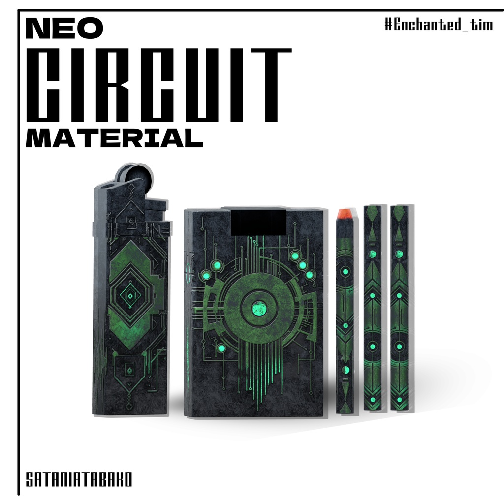 さたにあ式タバコギミック専用マテリアル【Neo Circuit】